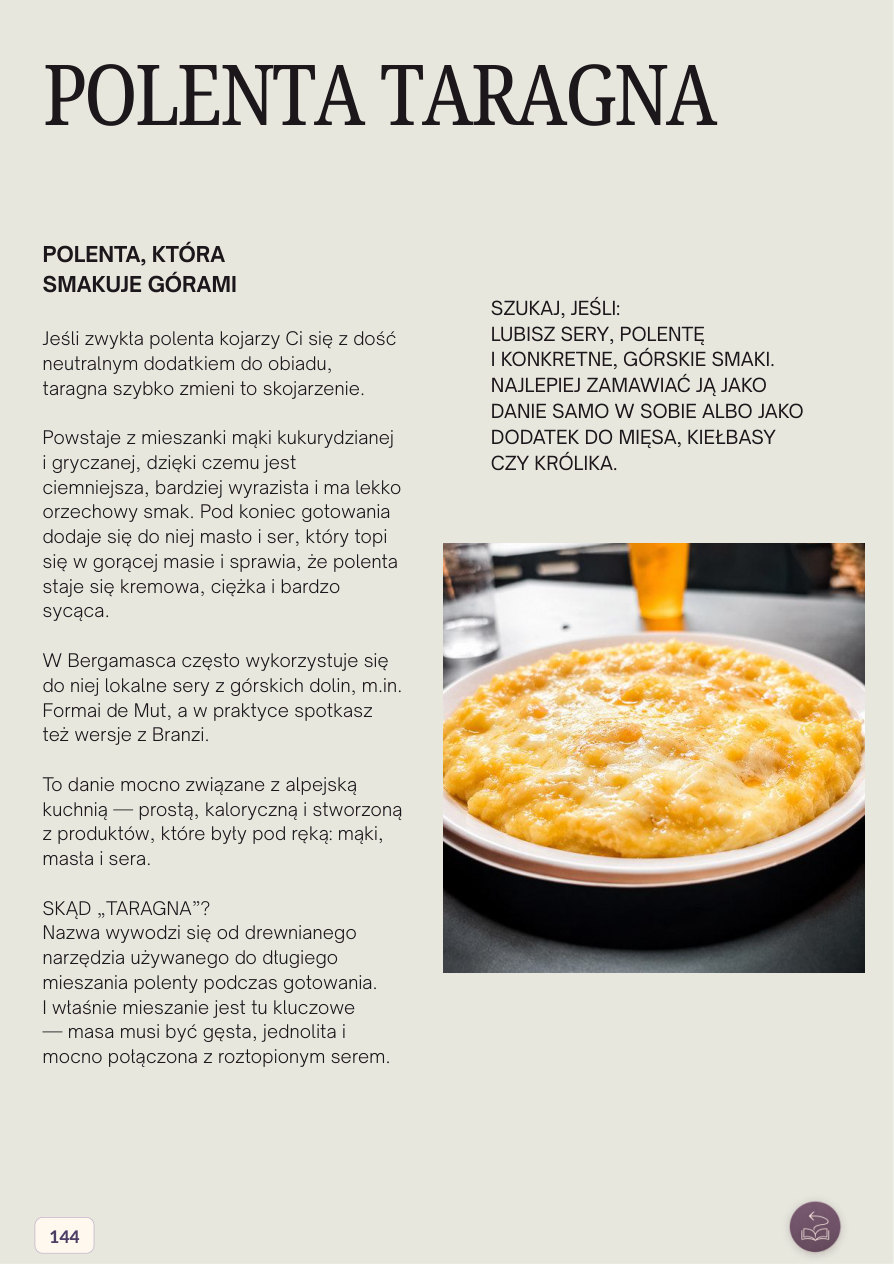 Przykładowa strona: Polenta taragna